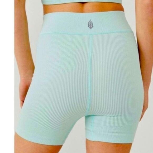 Free PEOPLE MOVEMENT Free Throw Short in Turquoise Mint NEW Size M NWT - Picture 4 of 6